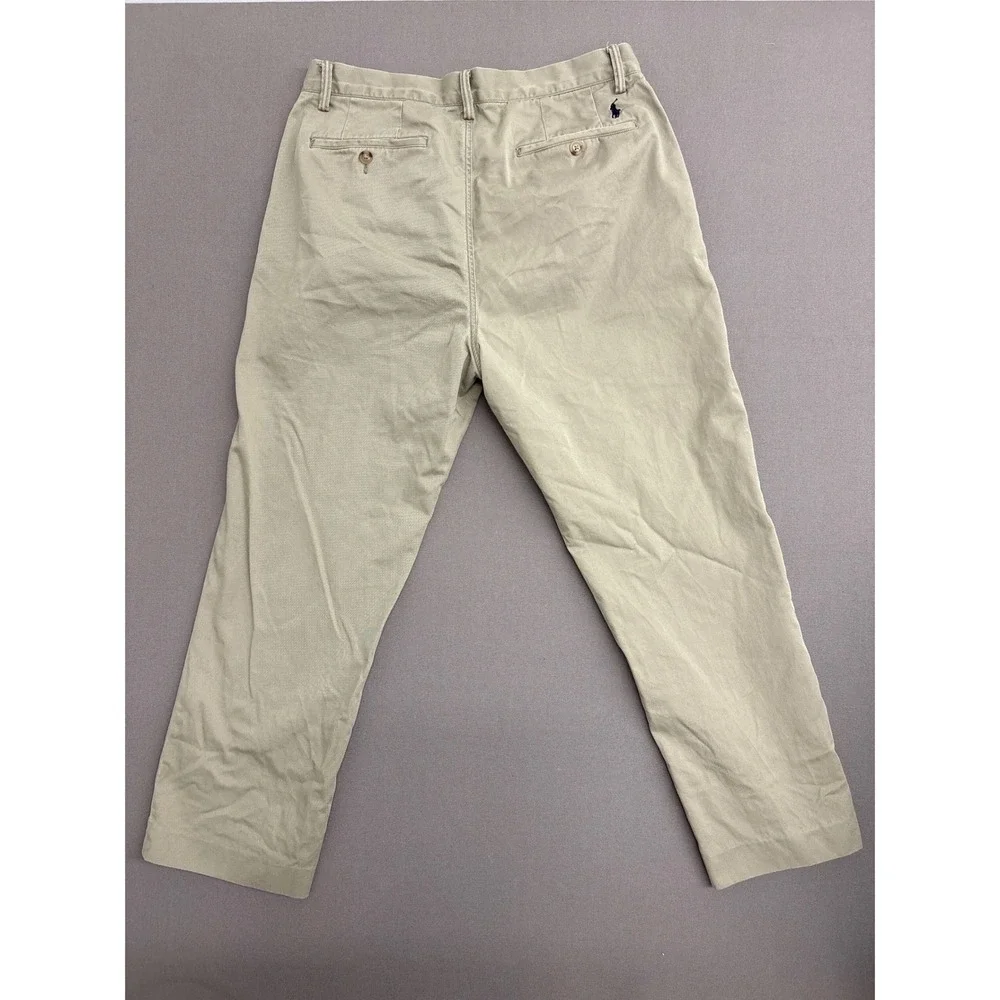 Polo Ralph Lauren Classic Fit Khaki Chino Pants Mens 33x30 Tan Cotton Trousers